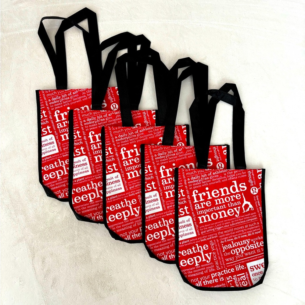 Lululemon Shopping Bags (set of 5)